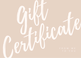 Gift Card up to $1000